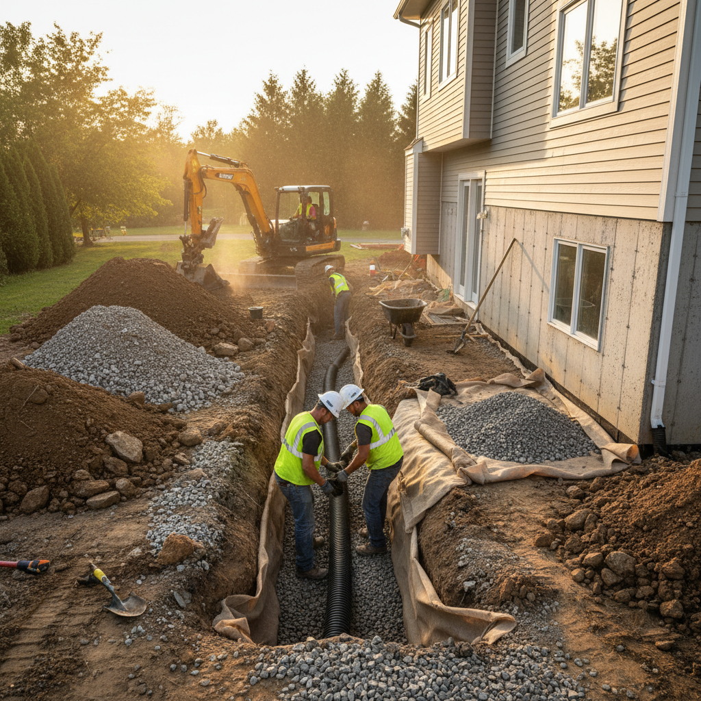 Drain français L'Ascension — installation professionnelle