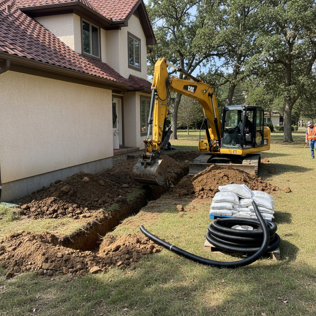 Drain français Mont-Blanc — installation professionnelle
