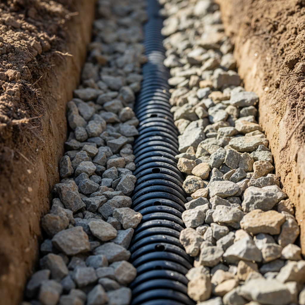 Drain français Saint-Romain — installation professionnelle
