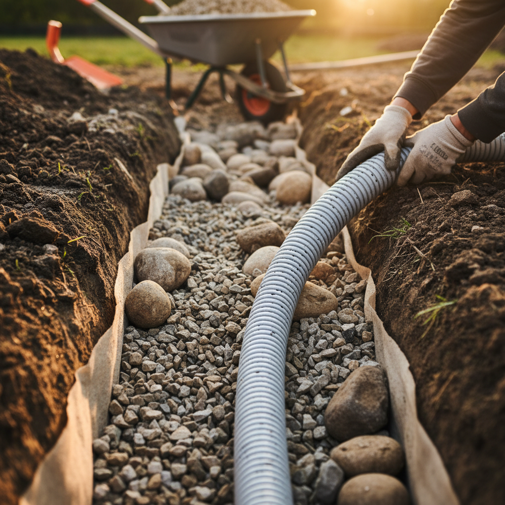 Drain français Saint-Adolphe-d'Howard — installation professionnelle
