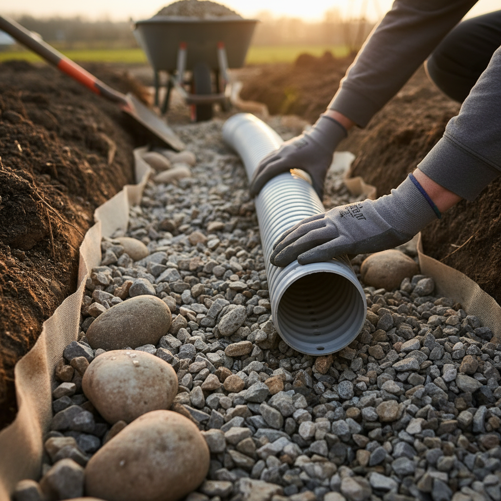 Drain français Montcalm — installation professionnelle