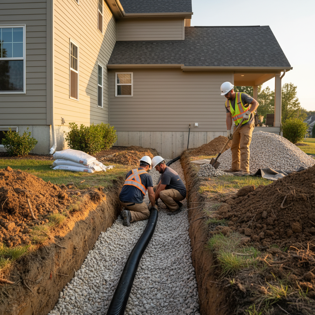 Drain français Brébeuf — installation professionnelle