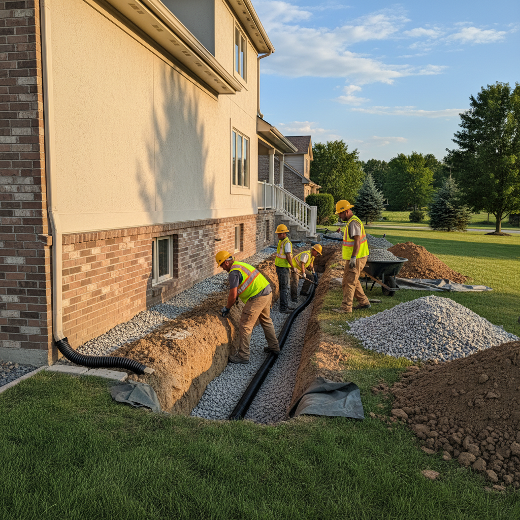 Drain français Mont-Saint-Michel — installation professionnelle