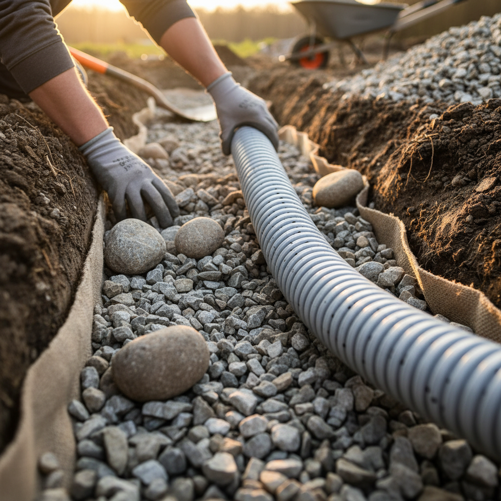 Drain français Entrelacs — installation professionnelle
