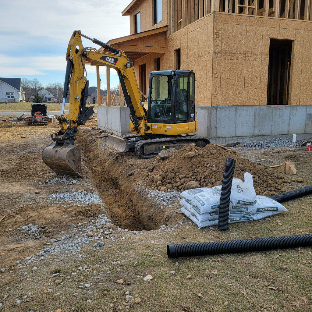 Drain français Saint-Mathieu — installation professionnelle