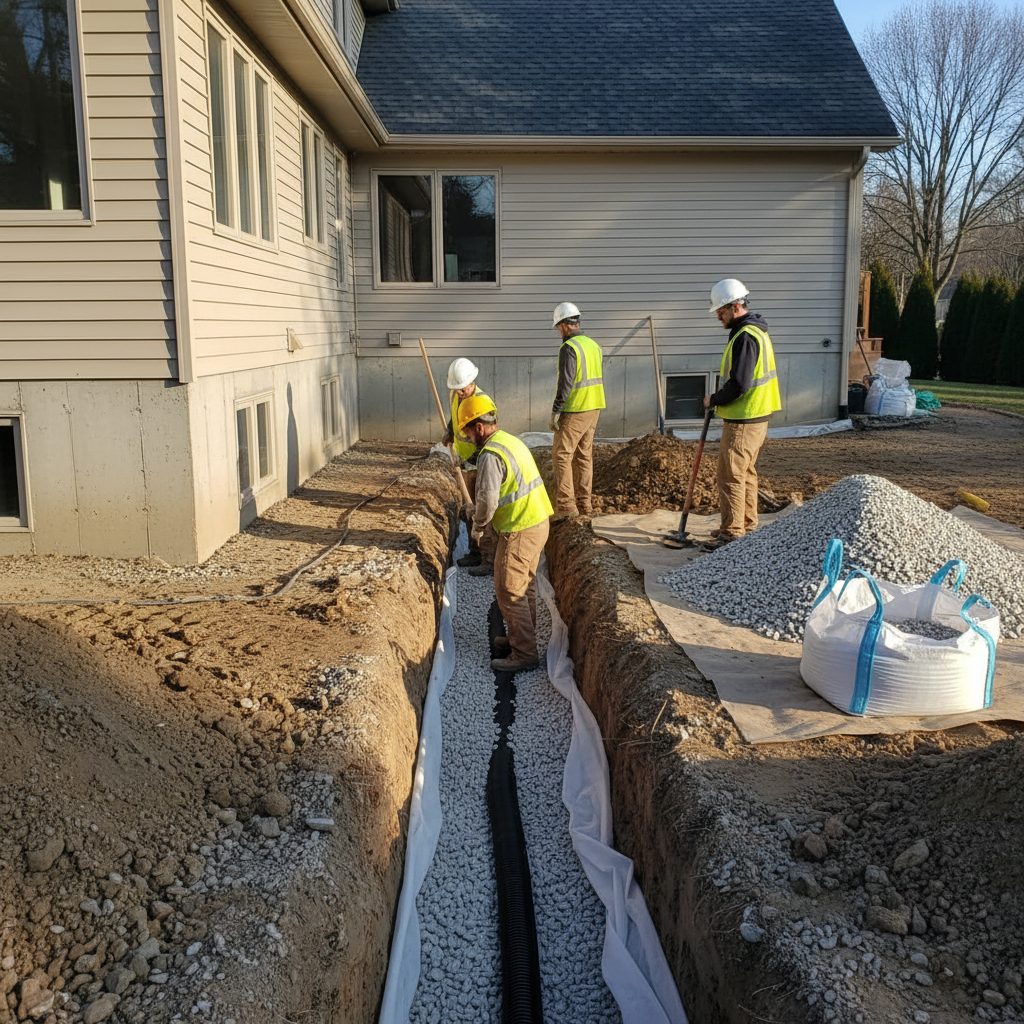 Drain français Saint-Aimé — installation professionnelle