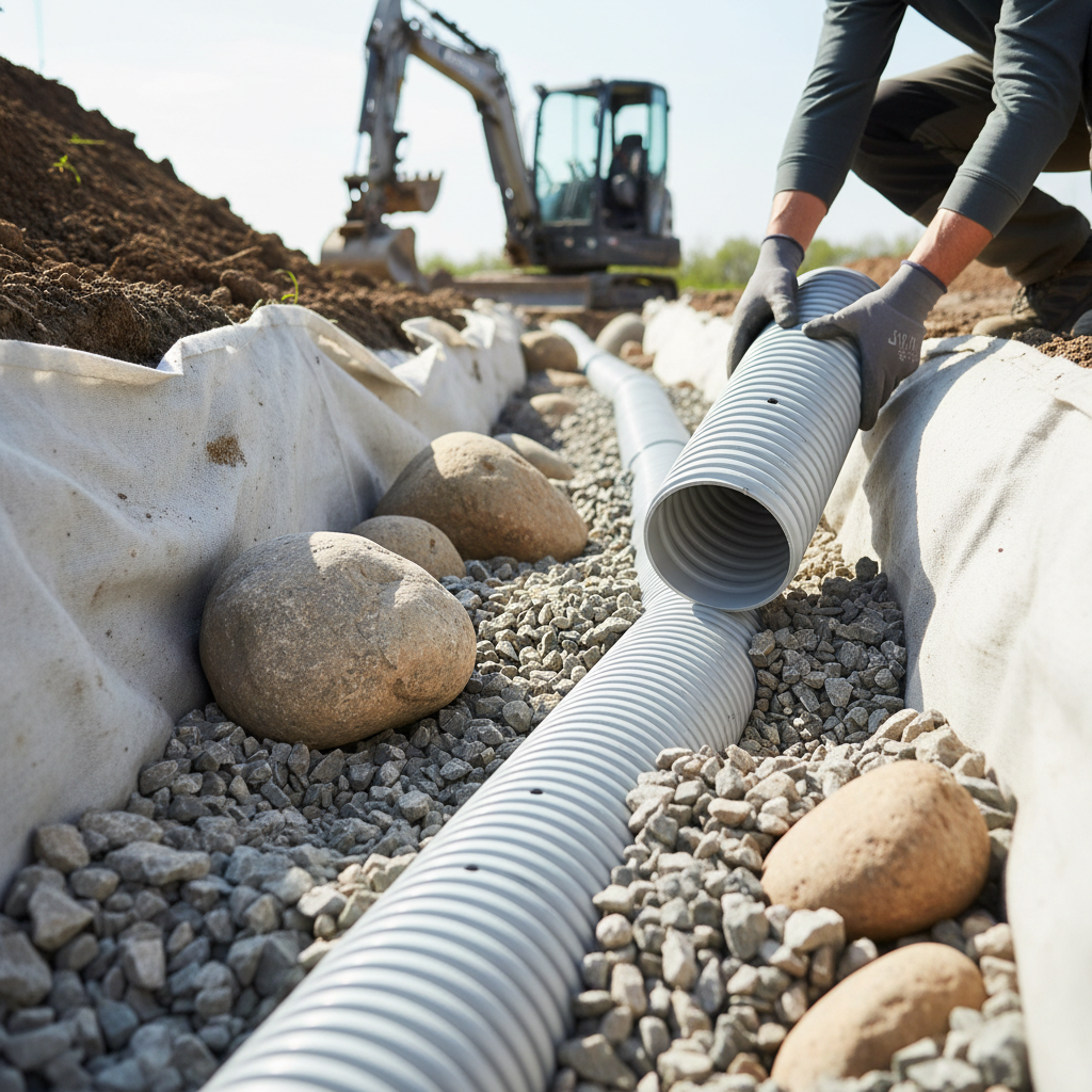 Drain français Saint-Gédéon — installation professionnelle