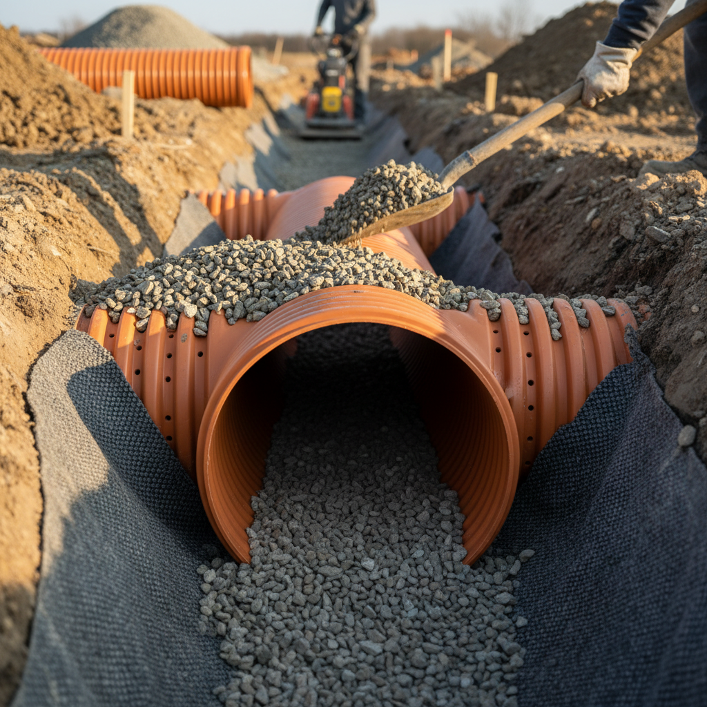 Drain français Val-des-Lacs — installation professionnelle