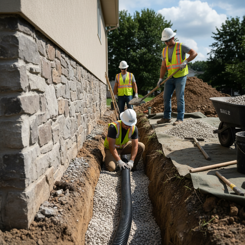 Drain français Sainte-Adèle — installation professionnelle