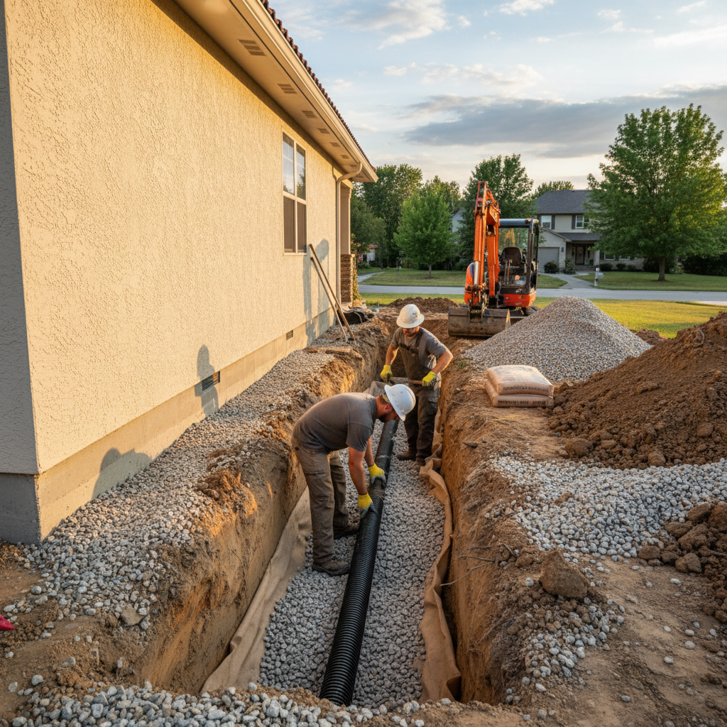 Drain français Denholm — installation professionnelle